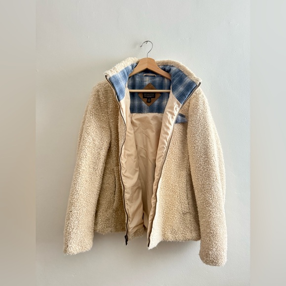 Pendleton Sherpa Zip Jacket in Beige, Size Large - Picture 15 of 16